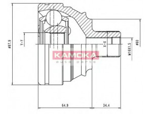 KAMOKA 6426 jungčių komplektas, kardaninis velenas 
 Ratų pavara -> Sujungimai/komplektas
701 498 099, 701 498 099 V, 701 498 099 X