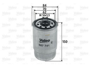 VALEO 587741 kuro filtras 
 Techninės priežiūros dalys -> Papildomas remontas
31922-17400, 31922-26910, 3192217400
