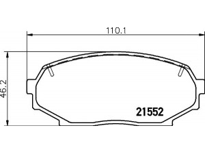 MINTEX MDB1413 stabdžių trinkelių rinkinys, diskinis stabdys 
 Techninės priežiūros dalys -> Papildomas remontas
NAY03323ZA, NAY03323ZB, NAY13323Z