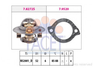 FACET 7.8272 termostatas, aušinimo skystis 
 Aušinimo sistema -> Termostatas/tarpiklis -> Thermostat
4 109 502, XM34-8575-CA, 8 AB1-15-171