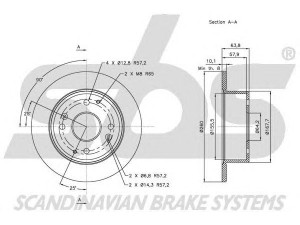 sbs 1815312623 stabdžių diskas 
 Dviratė transporto priemonės -> Stabdžių sistema -> Stabdžių diskai / priedai
42510S1AE00, 42510S1AE10