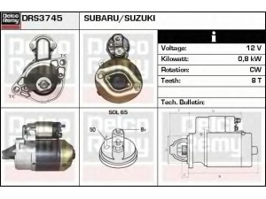 DELCO REMY DRS3745 starteris 
 Elektros įranga -> Starterio sistema -> Starteris
M0T84781, M0T86481, M2T30381, 31100-80E10