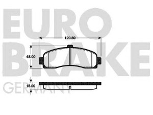 EUROBRAKE 5502222239 stabdžių trinkelių rinkinys, diskinis stabdys 
 Techninės priežiūros dalys -> Papildomas remontas
410606F625, 410606F626, 4106099B25