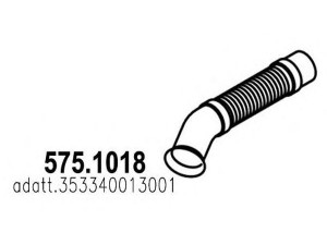 ASSO 575.1018 išleidimo kolektorius 
 Išmetimo sistema -> Išmetimo vamzdžiai
353340013001, 6274900035