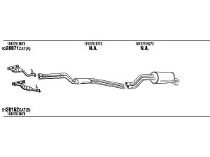 WALKER BWH17830B išmetimo sistema 
 Išmetimo sistema -> Išmetimo sistema, visa