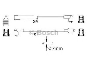 BOSCH 0 986 356 841 uždegimo laido komplektas 
 Kibirkšties / kaitinamasis uždegimas -> Uždegimo laidai/jungtys
33700-51G10, 33705 64B10 000, 33705 86X50 000