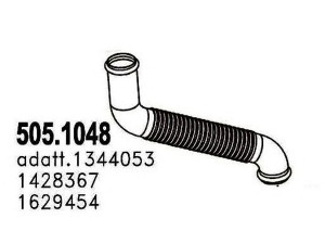 ASSO 505.1048 išleidimo kolektorius 
 Išmetimo sistema -> Išmetimo vamzdžiai
1344053, 1428367, 1629454