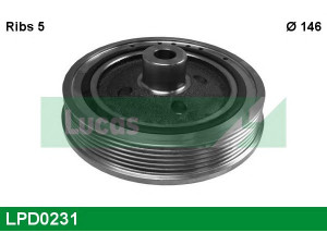 LUCAS ENGINE DRIVE LPD0231 skriemulys, alkūninis velenas 
 Diržinė pavara -> Dirželio skriemulys
1131911, 1198049, 1339469, 1S4Q6B319BD