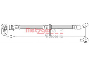 METZGER 4110496 stabdžių žarnelė 
 Stabdžių sistema -> Stabdžių žarnelės
01468-SEA-E00