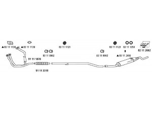 HJS VW_86 išmetimo sistema 
 Išmetimo sistema -> Išmetimo sistema, visa