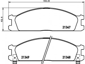 HELLA PAGID 8DB 355 005-651 stabdžių trinkelių rinkinys, diskinis stabdys 
 Techninės priežiūros dalys -> Papildomas remontas
26296AA050, 26296AA051, 4100010G08