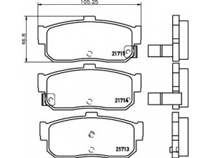 HELLA 8DB 355 016-561 stabdžių trinkelių rinkinys, diskinis stabdys 
 Techninės priežiūros dalys -> Papildomas remontas
440600N690, 4406031U90, 440604U090