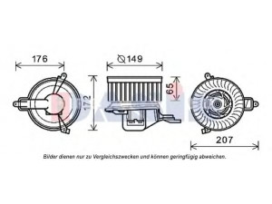 AKS DASIS 068058N vidaus pūtiklis 
 Šildymas / vėdinimas -> Orpūtė/dalys
6441R5