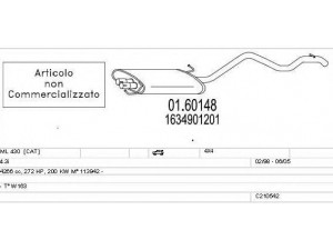 MTS C210542009084 išmetimo sistema 
 Išmetimo sistema -> Išmetimo sistema, visa