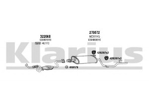 KLARIUS 600400E išmetimo sistema 
 Išmetimo sistema -> Išmetimo sistema, visa