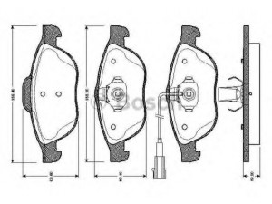 BOSCH 0 986 TB2 767 stabdžių trinkelių rinkinys, diskinis stabdys 
 Techninės priežiūros dalys -> Papildomas remontas
77362225, 9948335, 9948887, 9951226