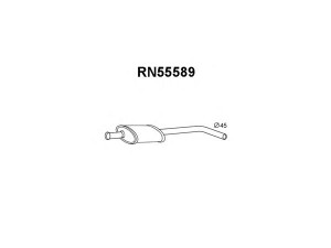 VENEPORTE RN55589 vidurinis duslintuvas 
 Išmetimo sistema -> Duslintuvas
7700430050