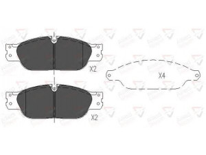 COMLINE ADB01103 stabdžių trinkelių rinkinys, diskinis stabdys 
 Techninės priežiūros dalys -> Papildomas remontas
XW4Z2001AA, XR812435, XR813324