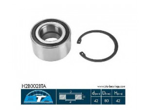 BTA H2B002BTA rato guolio komplektas 
 Ašies montavimas/vairavimo mechanizmas/ratai -> Rato stebulė/montavimas -> Rato guolis
