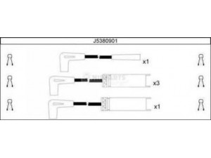 NIPPARTS J5380901 uždegimo laido komplektas 
 Kibirkšties / kaitinamasis uždegimas -> Uždegimo laidai/jungtys
92060980