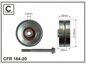 CAFFARO 164-20 kreipiantysis skriemulys, V formos rumbuotas diržas 
 Diržinė pavara -> V formos rumbuotas diržas/komplektas -> Laisvasis/kreipiamasis skriemulys
9207905
