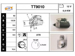 SNRA TT9010 starteris