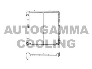 AUTOGAMMA 102972 radiatorius, variklio aušinimas
076121253