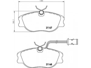 HELLA PAGID 8DB 355 017-781 stabdžių trinkelių rinkinys, diskinis stabdys 
 Techninės priežiūros dalys -> Papildomas remontas
0060760121, 60735630, 60743417