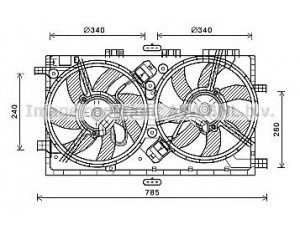 AVA QUALITY COOLING OL7641 ventiliatorius, radiatoriaus 
 Aušinimo sistema -> Oro aušinimas
13241734