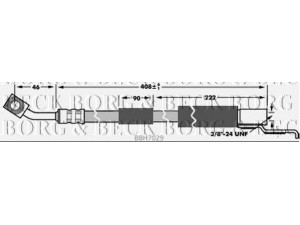 BORG & BECK BBH7029 stabdžių žarnelė 
 Stabdžių sistema -> Stabdžių žarnelės
52007582, 52008674, 4210852, 52007582