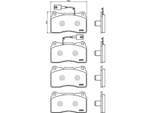 HELLA PAGID 8DB 355 015-681 stabdžių trinkelių rinkinys, diskinis stabdys 
 Techninės priežiūros dalys -> Papildomas remontas
77365490