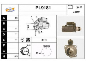 SNRA PL9181 starteris