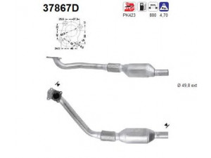 AS 37867D katalizatoriaus keitiklis 
 Išmetimo sistema -> Katalizatoriaus keitiklis
3A0253091J+028131701BX, 3A0253091J+028131701BX