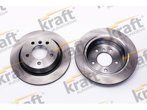 KRAFT AUTOMOTIVE 6052630 stabdžių diskas 
 Stabdžių sistema -> Diskinis stabdys -> Stabdžių diskas
34 21 1 163 153, 34 21 1 164 175