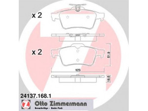 ZIMMERMANN 24137.168.1 stabdžių trinkelių rinkinys, diskinis stabdys 
 Techninės priežiūros dalys -> Papildomas remontas
1 233 679, 1 324 300, 1 360 254