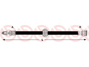 BREMBO T 71 007 stabdžių žarnelė 
 Stabdžių sistema -> Stabdžių žarnelės
4002341, 4106720, 4426474, 4426490