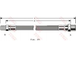 TRW PHB349 stabdžių žarnelė 
 Stabdžių sistema -> Stabdžių žarnelės
34301165075, 34301166248