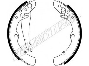TRUSTING 016.020 stabdžių trinkelių komplektas 
 Techninės priežiūros dalys -> Papildomas remontas
357698525C, 431609525, 431609526