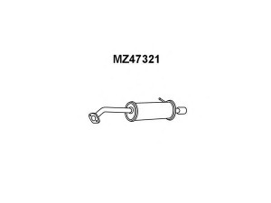 VENEPORTE MZ47321 galinis duslintuvas 
 Išmetimo sistema -> Duslintuvas
FP3340100A, FP3340100E