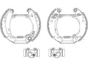 HELLA 8DB 355 003-651 stabdžių trinkelių komplektas 
 Techninės priežiūros dalys -> Papildomas remontas
424121, 4241J6, 4241J9, 424121