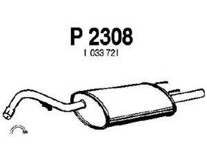 FENNO P2308 galinis duslintuvas 
 Išmetimo sistema -> Duslintuvas
1033721