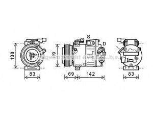 AVA QUALITY COOLING HYK281 kompresorius, oro kondicionierius 
 Oro kondicionavimas -> Kompresorius/dalys
977013J010