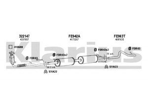 KLARIUS 361902U išmetimo sistema