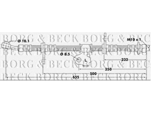 BORG & BECK BBH6198 stabdžių žarnelė 
 Stabdžių sistema -> Stabdžių žarnelės
46411-SH3-043, 46411-SH3-J02, 46411SH0A01