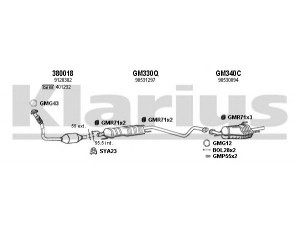 KLARIUS 391235U išmetimo sistema 
 Išmetimo sistema -> Išmetimo sistema, visa