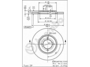 BREMBO 08.4505.20 stabdžių diskas 
 Stabdžių sistema -> Diskinis stabdys -> Stabdžių diskas
4351212120000, 4351212120