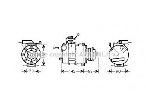 AVA QUALITY COOLING AIK280 kompresorius, oro kondicionierius
4F0260805E, 4F0260805L