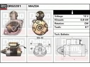 DELCO REMY DRS2281 starteris 
 Elektros įranga -> Starterio sistema -> Starteris
0888-18-400, 8088-18-400, 8088-18-400A