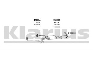 KLARIUS 361087E išmetimo sistema 
 Išmetimo sistema -> Išmetimo sistema, visa