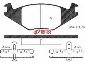 METZGER 0171.20 stabdžių trinkelių rinkinys, diskinis stabdys 
 Techninės priežiūros dalys -> Papildomas remontas
191 615 115K, 191 698 151, 191 698 151A